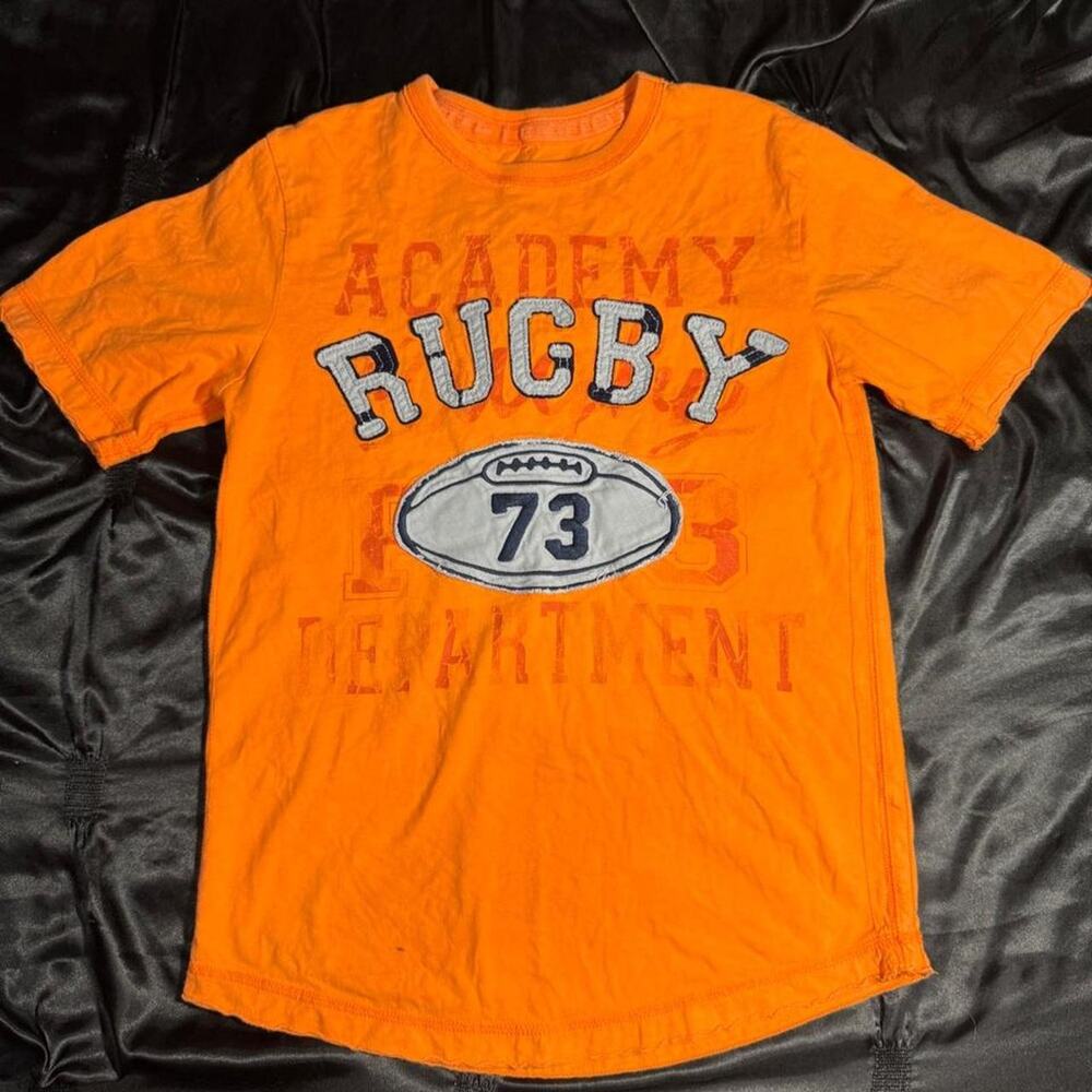 Cherokee orange cotton rugby tee
